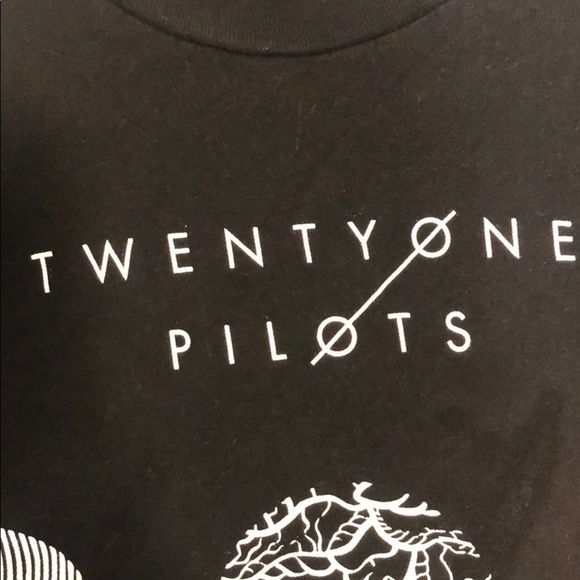 Twenty One Pilots BlurryFace t-shirt Tultex men medium black graphic band tee - Picture 5 of 6